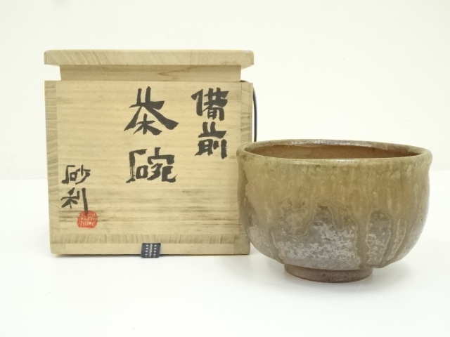 JAPANESE TEA CEREMONY / BIZEN WARE TEA CHAWAN / ARTISAN WORK